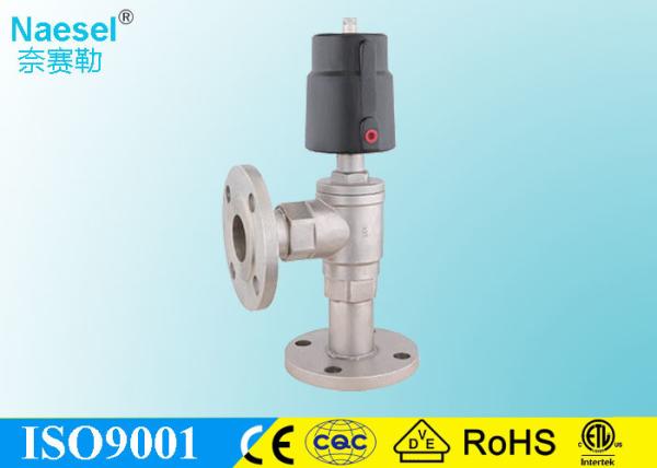 Engineering Plastic Actuator Pneumatic Seat Valve SS316 Body 3 / 8 NPT  Thread