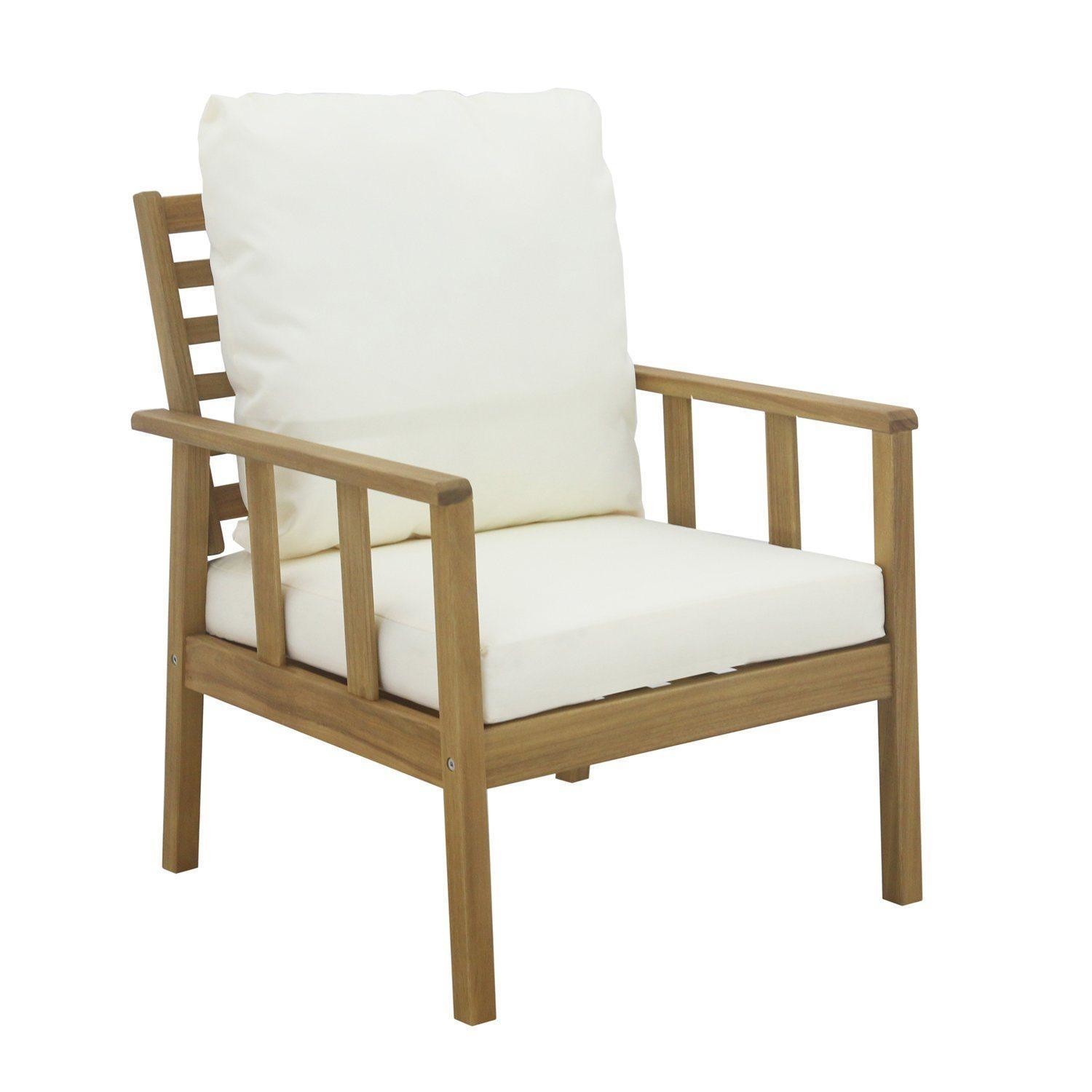 Patio Solid Wood Garden Set Teak Wood Outdoor Furniture Sofa Set Garden Lounge Chair