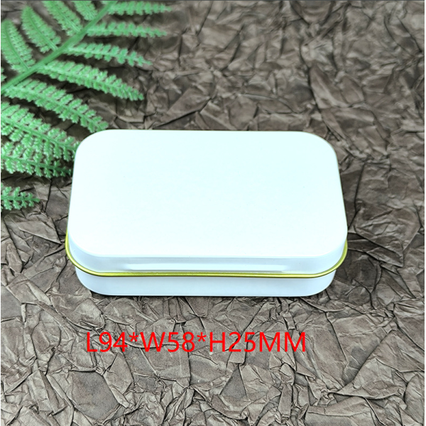 Vintage Printed Cookie Mint Tin Box Metal Packaging for Tea Snus Saffron Mini Rectangle Tin Box with Lid