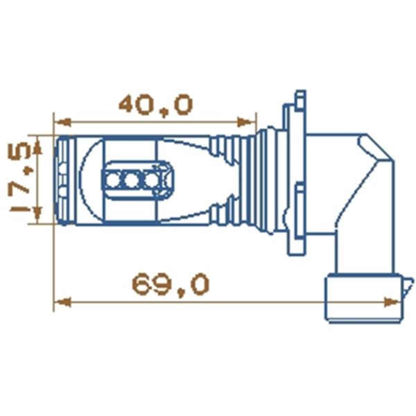 CREE-XTE*6 9006 Fog Lamp