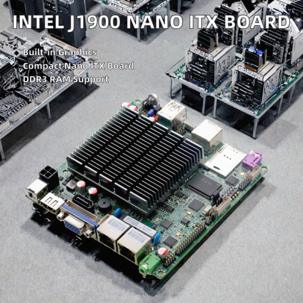Intel I5 4th Processor Industrial Nano-ITX Motherboard with DDR3 Memory VGA LVDS Win7 Win10 Linux Mainboard with Cpu