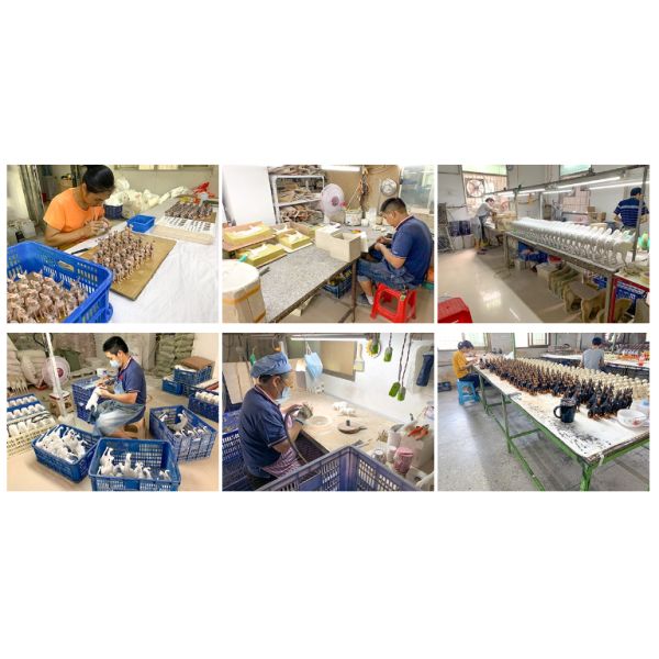 Japanese Style Hand Painting Fiberglass Lucky Cat Statue