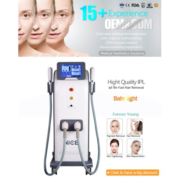 Multi functional Skin Rejuvenation Hair Removal IPL Machine 2000w