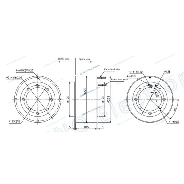 8 цепей сигнализируют кольцо выскальзывания с внутренней скважиной 115mm для имитатора движения