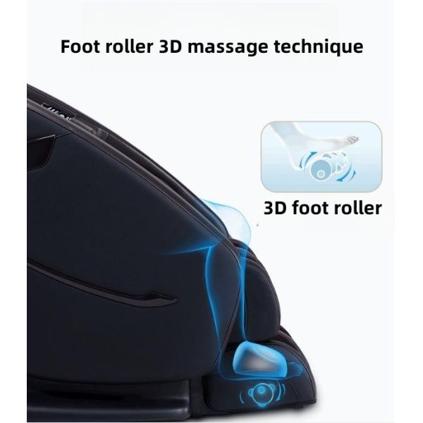 Black Massage Chair 2024 Smart Whole Body Electric Automatic Physical Therapy Massager Health Wellness Massage Bed