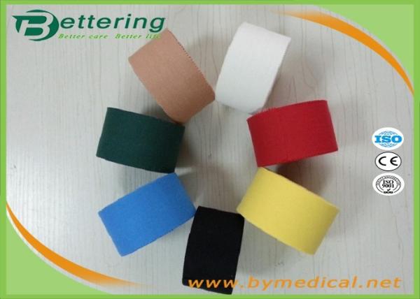 Cotton Coloured Athletic Sports Tape , GYM Ankle / Knee Strapping Tape Joints Protector