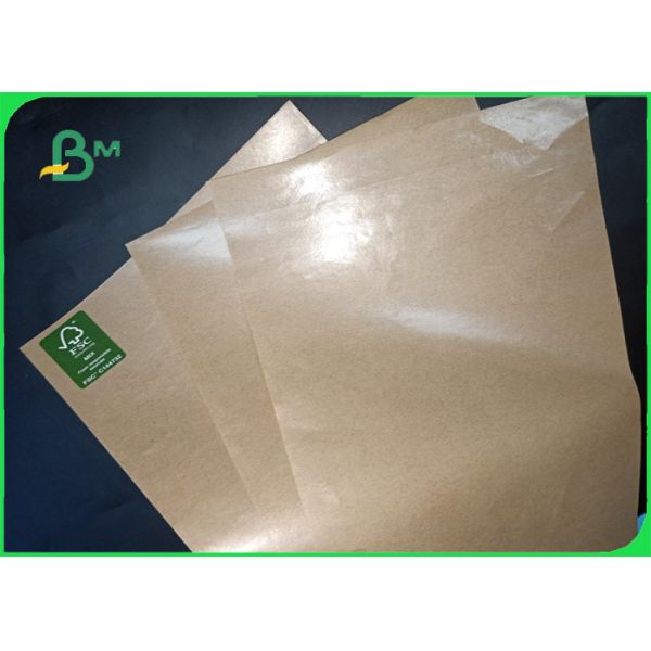 29gsm - 33gsm Food Grade PE Coated Brown Kraft Paper Coils For Food Package