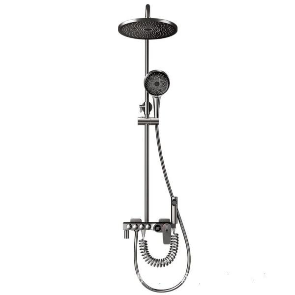 Gunmetal Bathroom Aluminum Shower Head All Copper OEM