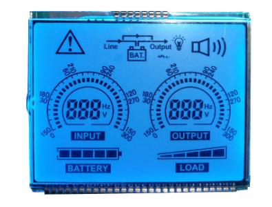 Display LCD de 7 segmentos TN Display LCD de luz de fondo azul HT1621 Módulo COB