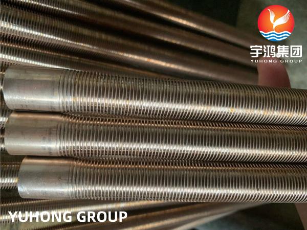 ASTM B111 C70600 Copper Nickel Low Finned Tube O61 For Oil Cooler