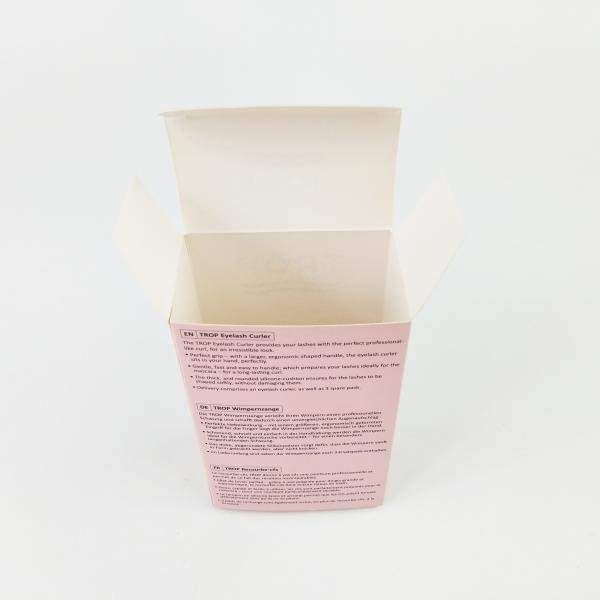Boîte d'emballage personnalisée pour recourbe-cils avec design en relief