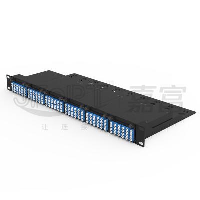 1U 144 perte de mode unitaire du tableau de connexions des fibres MPO G657A1 G657A2 basse MPO/RPA - module optique de cassette de fibre de LC/RPA