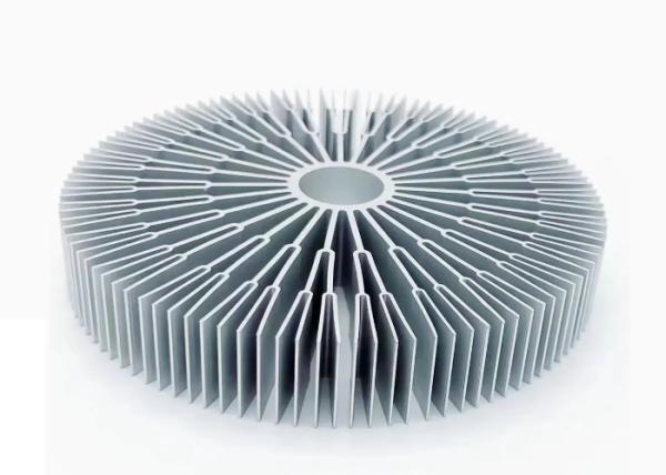 Customized Silvery Anodized Radiator Aluminium Extrusion Heat Sink Profiles