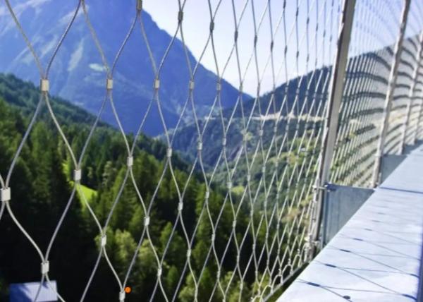 Stainless Steel Knotted Wire Rope Mesh 1mm-3mm for Zoo and Decoration