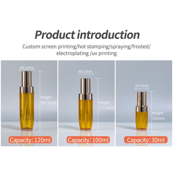 Wholesaler Price Refillable Acrylic Cosmetic Lotion Pump Bottle 150ml Skincare Packaging Cream Jar Essential Water Container