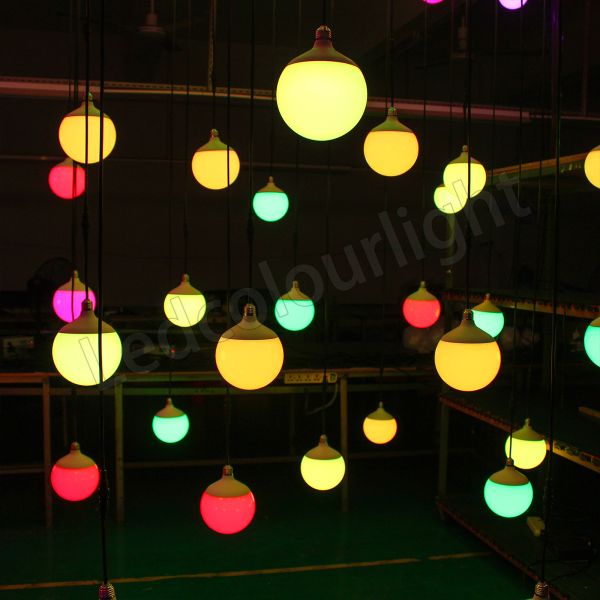 150mm DMX RGB Pixel Bulb Light Stage Nightclub Ceiling Hanging Pixel Light Bulb