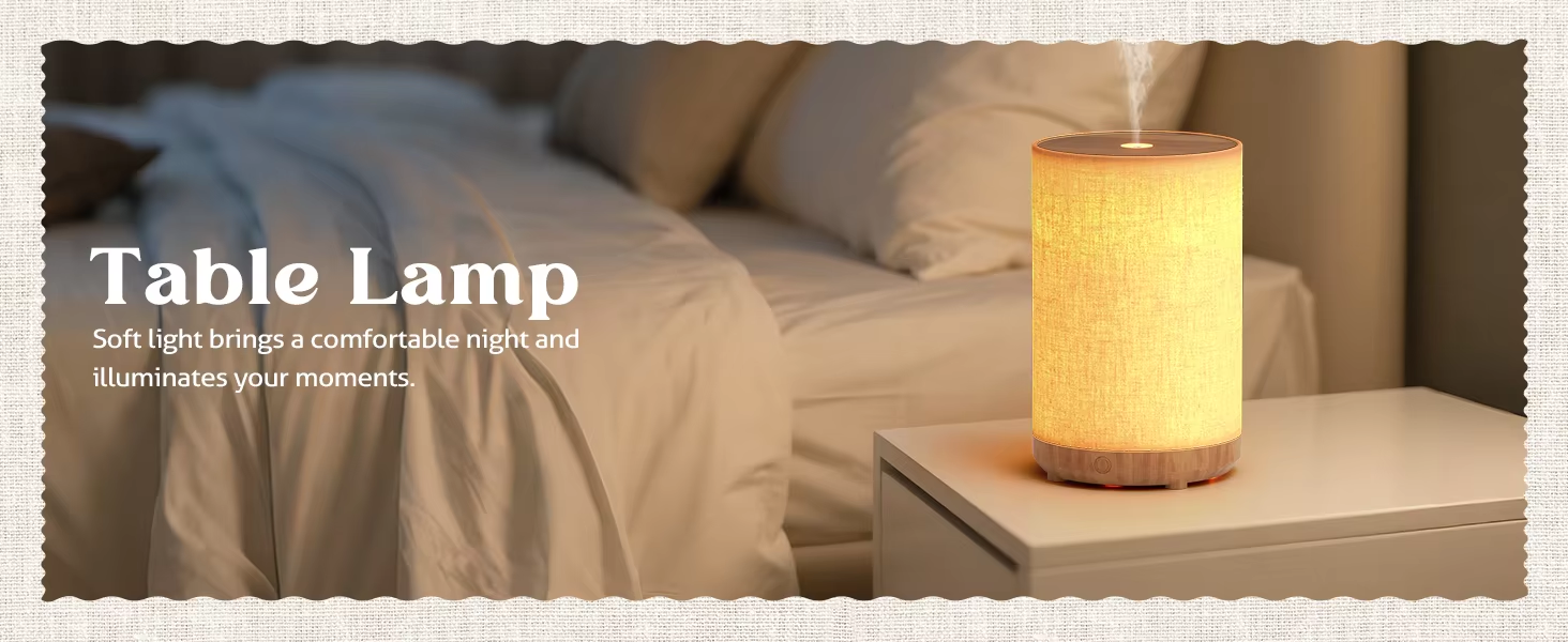 Fabric Material Aurora Light Aroma Diffuser 100ml Essential Oil Humidifier With USB Cable for Home Use Gift