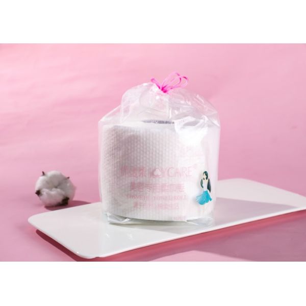 FDA 40gsm 20x20cm Facial Cotton Tissue Roll