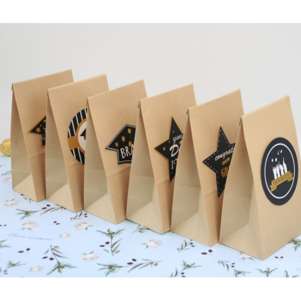 Food Grade 70g Kraft Paper Food Packaging Paper Bag Oilproof