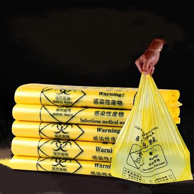 Heat-seal o saco de plástico do Biohazard/os sacos eliminação do Biohazard a favor do meio ambiente