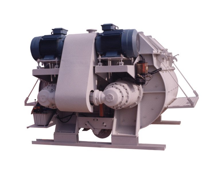 Automatic Lubrication Twin Shaft Concrete Mixer With Thickened Wear Resistant Tank