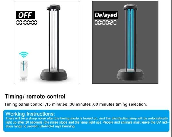 Toilet Protection UVC LED Light Portable For Hospital / School / Office