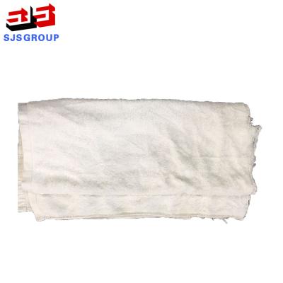 algodão branco de 50kg/Bale 55cm que limpa Rags