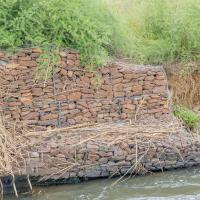 Matraque en gabion tissé stabilisation du bord de rivière courbe fil de fer à haute traction résistance aux inondations