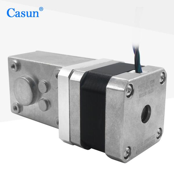 Casun Nema 17 Hybrid Stepper Motor with Worm gear reducer 270mN.m 2.93V 36/1 Ratio