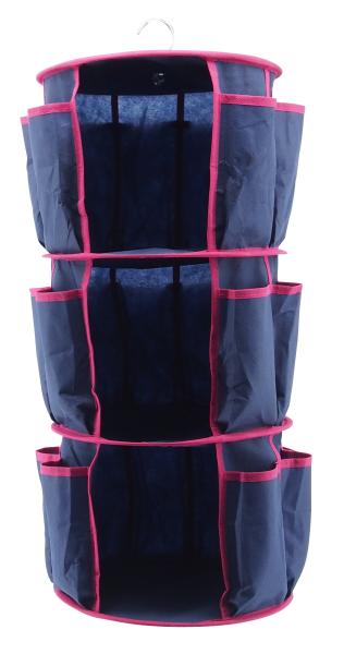 24 Pockets Soft Closet Organizer , Handbag Pocket Hanging Organizer