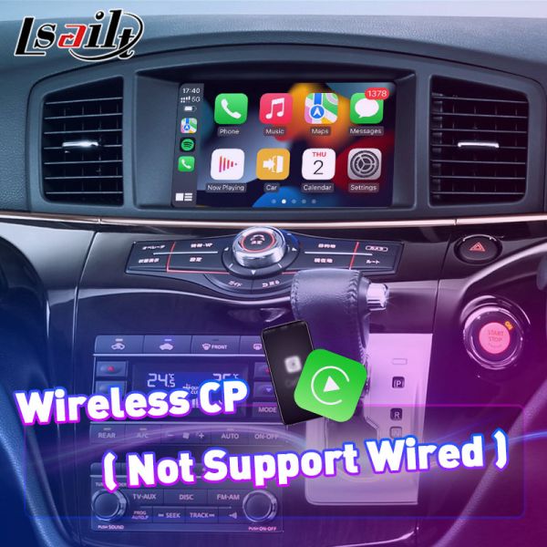 Lsailt 4+64GB Android Video Interface Wireless Carplay for 2012-2017 Nissan Patrol Y62