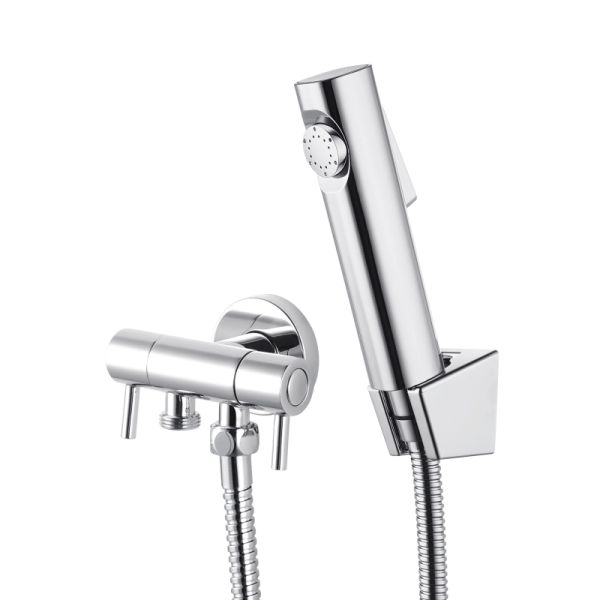 2024 Silver Toilet Bidet Spray With Cistern Kit Shattaf Handheld Shower Head Hose Design