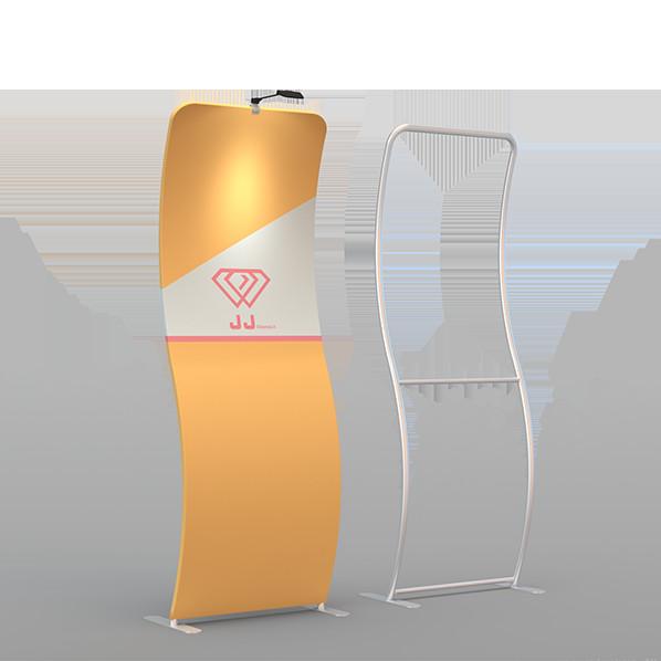 Aluminum Tube Trade Show Banner Stand TV Holder Portable Retractable