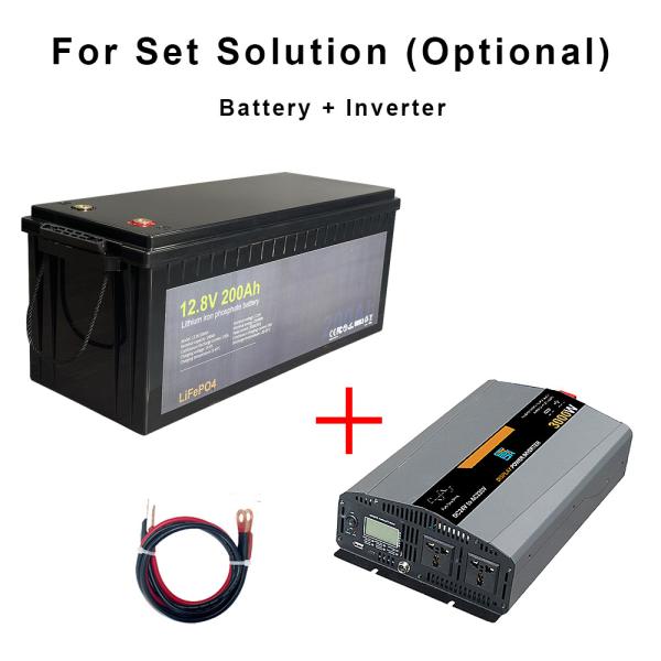 Built In BMS LiFePo4 Solar  Battery 12V 200Ah Lithium Iron Phosphate Solar Battery