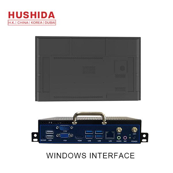 HUSHIDA 98 inch Multi-Media 10 Points Infrared 1080p Movable Touch Screen All-In-One Full HD Flat Panel