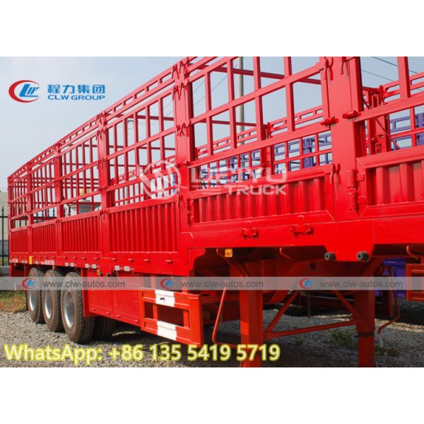 40ft Tri Axle 60 Ton Side Wall Warehouse Stake Fence Semi Trailer