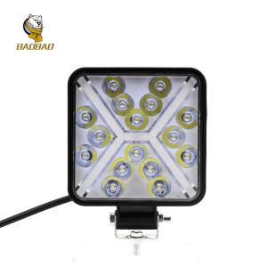 12V de alta iluminação de trabalho automóvel luz de alumínio branco amarelo