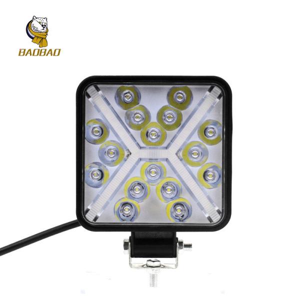 12V High Illumination Automotive Work Light Aluminum White Yellow Red
