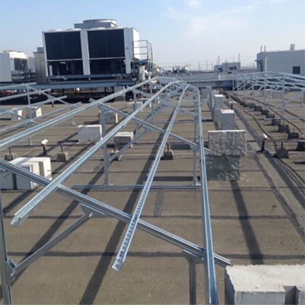 Galvanized Aluminum Solar Panel Mounting Brackets 2.5mm Thickness For Tile Roof
