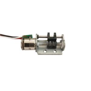 2 fases de 8 mm de diâmetro, ângulo de passo de 18 graus Micro Slider Motor de passo linear com suporte