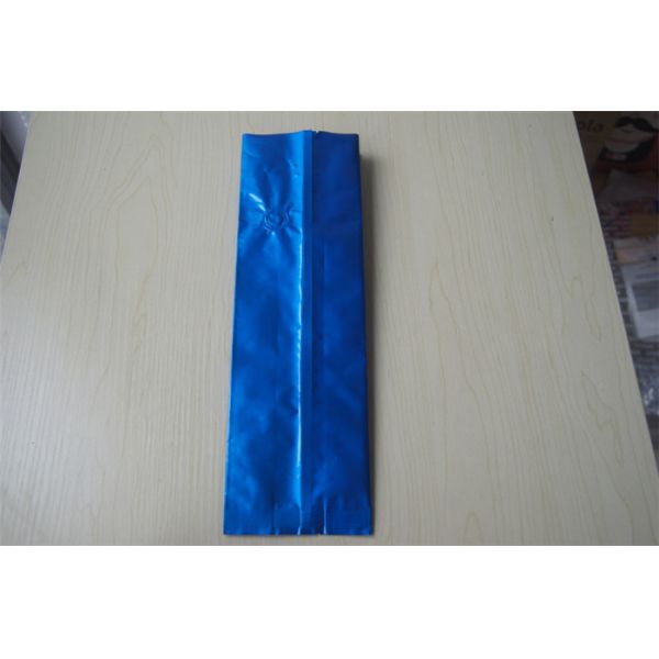 250g Plain Printing Foil Lined Tea Bags Packaging Side Gusset Coffee Bags With Valve