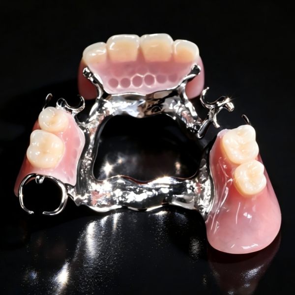 Customizable Removable Dentures Titanium Framework Dental Metal Framework