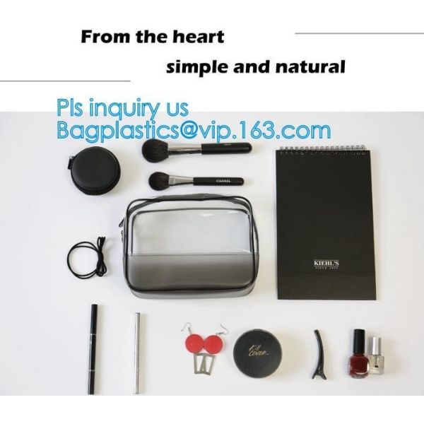 Макияжа PVC сумки мешка молнии держателя сумки мытья перемещения сумка большого