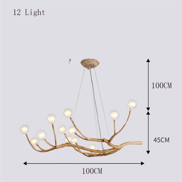 Living room Bedroom Wooden Tree Branch decorative lustre pendant home Chandelier lighting( WH-CI-107)