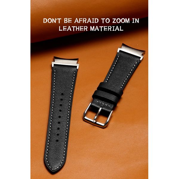 20мм кожаная лента для Samsung Galaxy Watch 4 Quick Release Настоящая кожаная лента