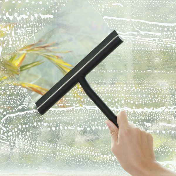 Black Silicone Window Squeegee For Shower Glass Mirror Snow Cleaner