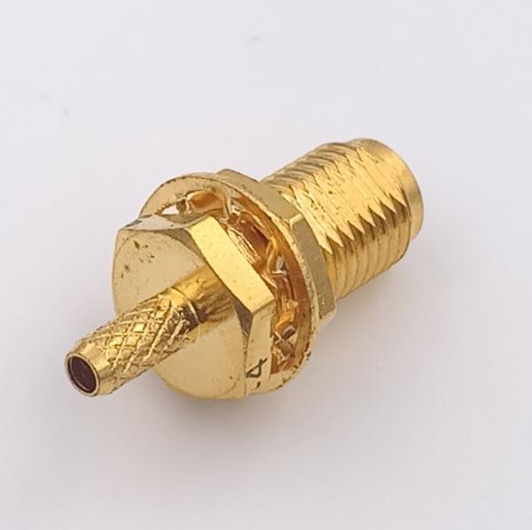 Straight  Sma Antenna Connector Female Pin Crimp For RG Cable