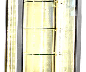 2~8°C Upright Aluminium Frame Glass Dessert cake Showcase