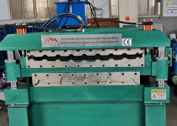 double couche 10kw formant la machine de toiture de forme de petit pain en métal de PLC de la machine 380V