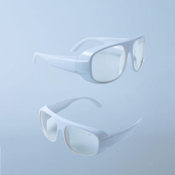 Clear Lens Er Laser Light Protection Glasses 2780nm White 52 Frame
